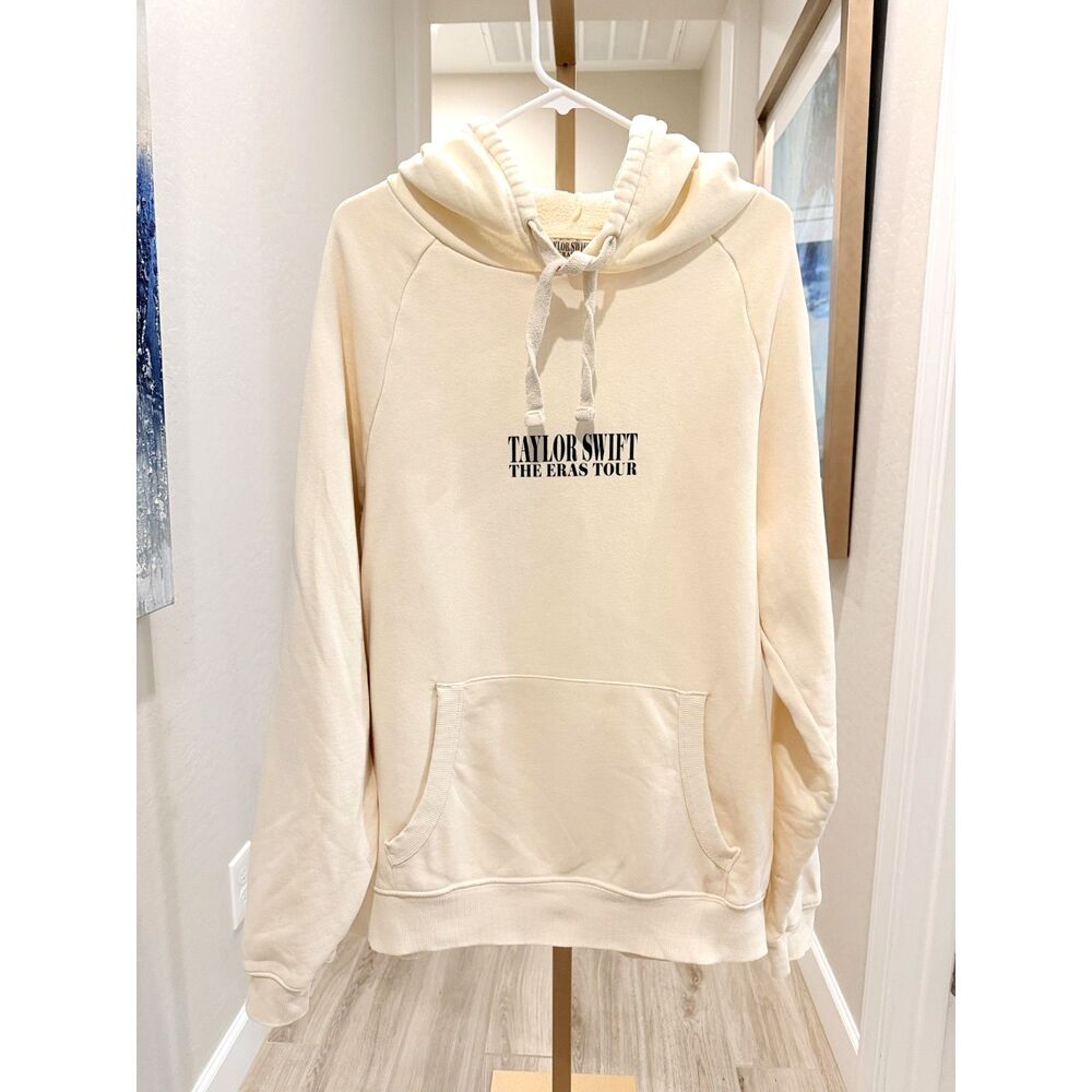 Taylor Swift The Eras Tour Cream Hoodie Size L